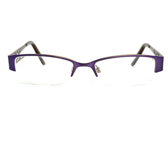 Project Runway PR 108M 094 Purple half rim eyeglasses frames H19116 - Picture 1 of 7